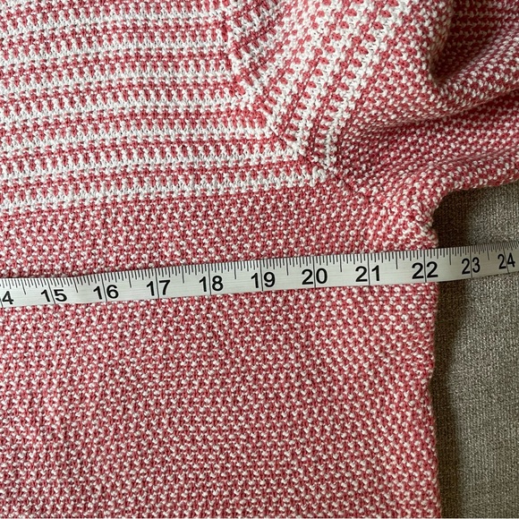 NWT Christopher & Banks White Coral Hook Eye Cotton Pockets Cardigan Sweater - Picture 7 of 10